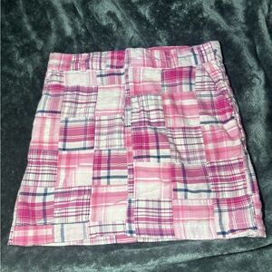 Pink Plaid Women's Skirt